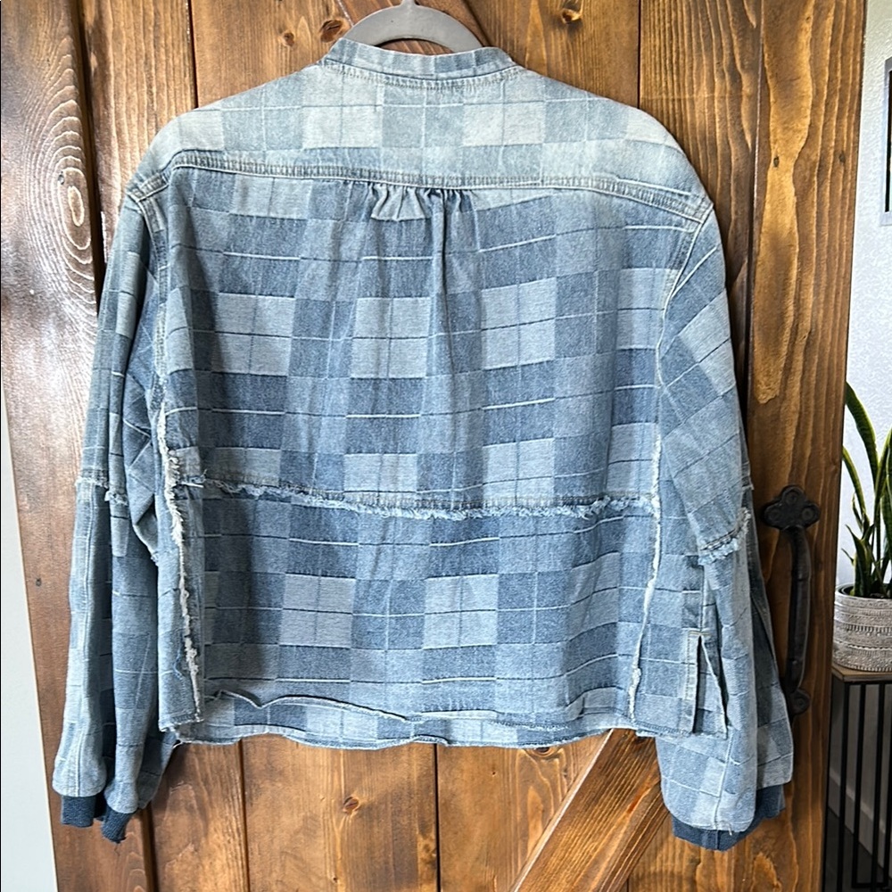 Listicle Blue Jean Jacket - Picture 2 of 6